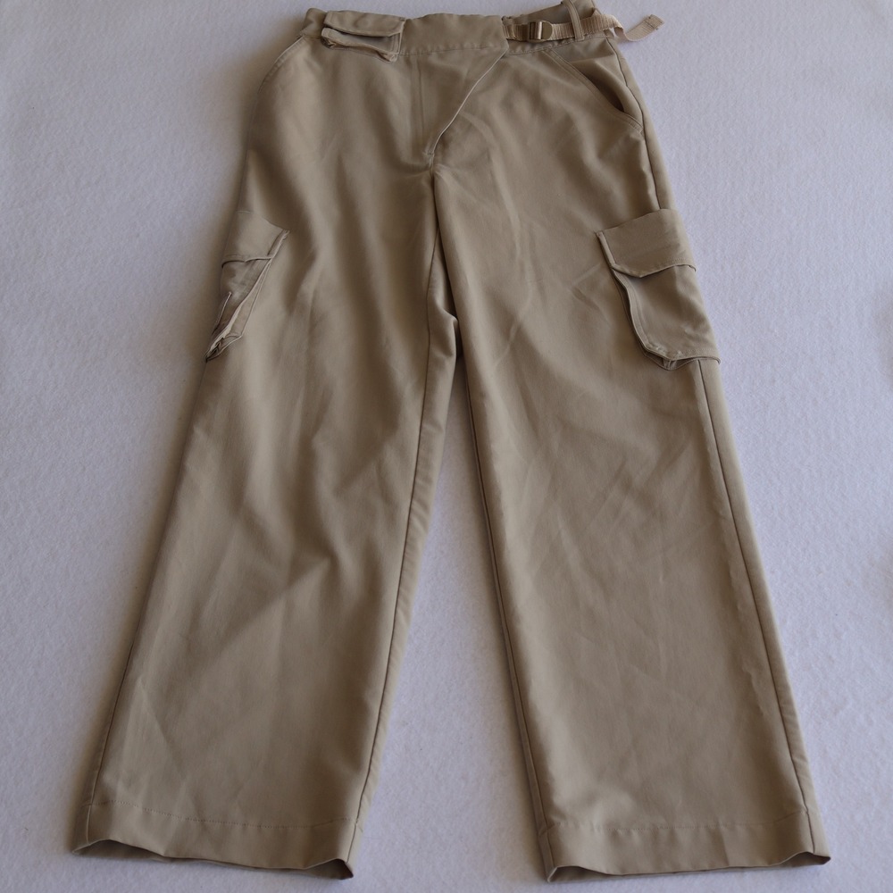 FIGS The Armorer Cargo Scrub Pants Women's Small Tall Wide Leg Beige - Picture 4 of 14